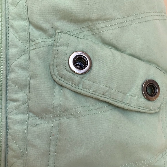 aesthetic girl 2 girl team divine club matcha & baby pink vest coat - Picture 7 of 10